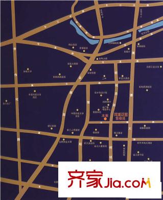 同城花園交通圖