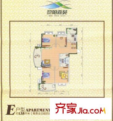 黎陽(yáng)嘉苑 3室 戶(hù)型圖