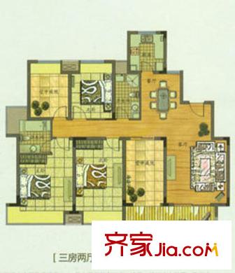安凱集團宿舍（安凱小區(qū)）3室 戶型圖