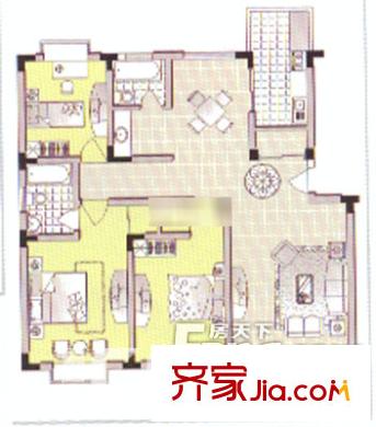 華裕家園 3室 戶型圖