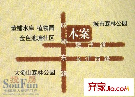 中天藍(lán)山交通圖位置圖