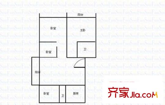 萬(wàn)豪花園 4室 戶型圖