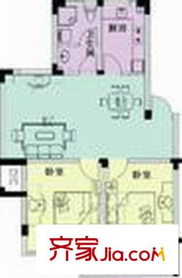 惠康小區(qū) 2室 戶型圖
