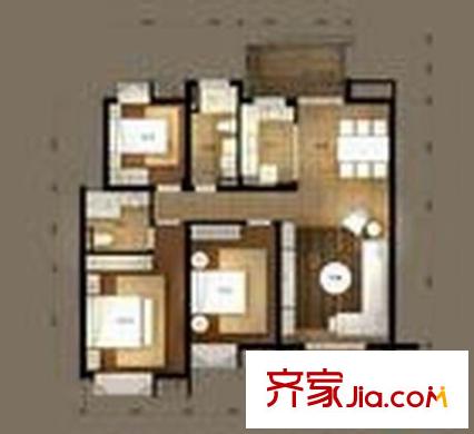 鳳凰城桂香堤岸 4室 戶型圖