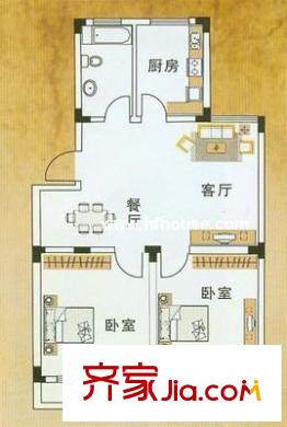 福海新居 4室 戶型圖
