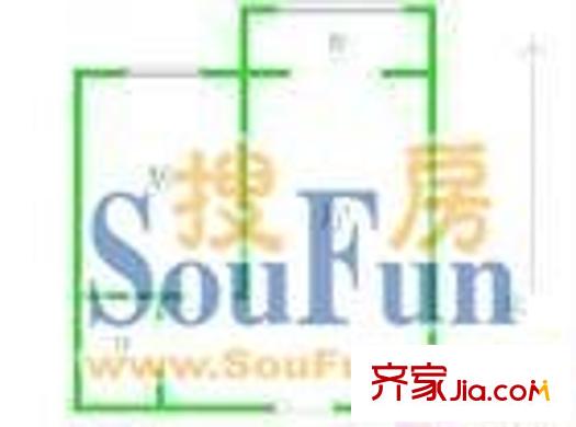 福海新居 1室 戶型圖