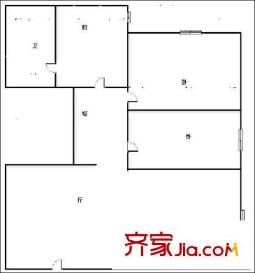 同和民康丹桂園 2室 戶型圖