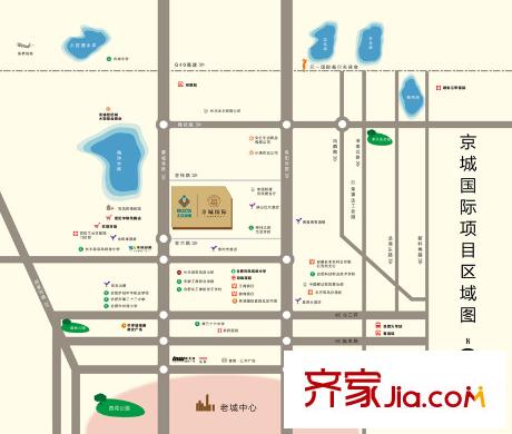 京城國際區(qū)域圖