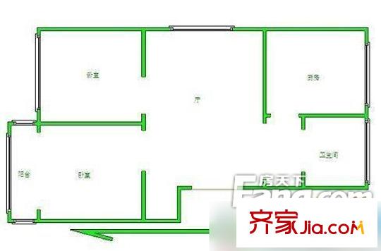 匯林園 2室 戶型圖