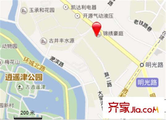 錦繡豪庭交通圖