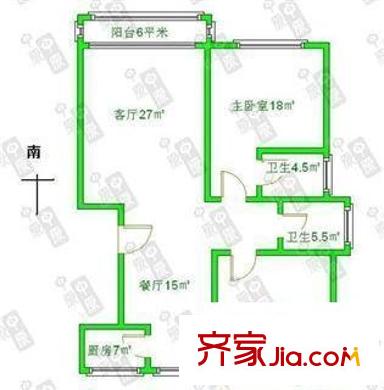 勝利新村 3室 戶型圖