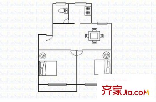勝利新村 2室 戶型圖