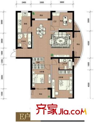 勝利新村 3室 戶型圖