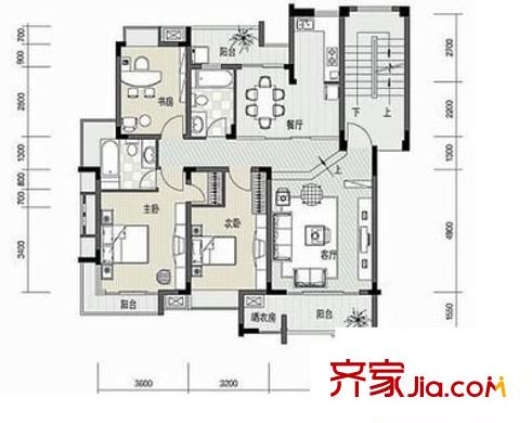 勝利新村 3室 戶型圖