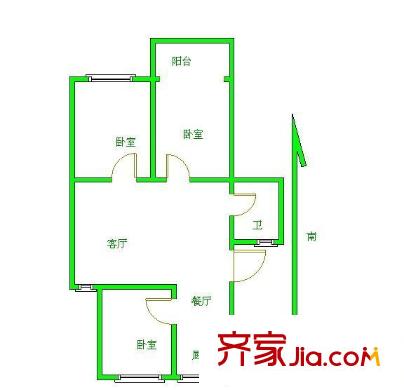 菱水苑 3室 戶型圖
