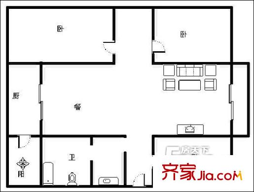 金安花園 3室 戶型圖