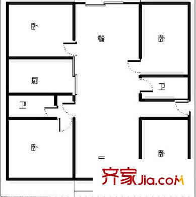 金安花園 4室 戶型圖