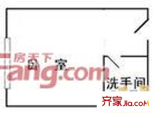 金安花園 1室 戶型圖