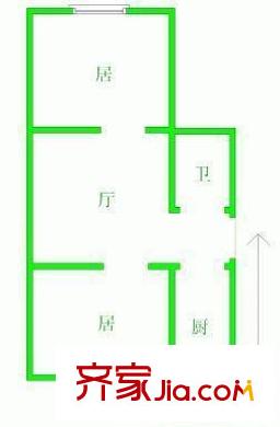 廣利花園 2室 戶型圖