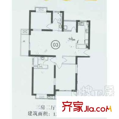 廣利花園 3室 戶型圖