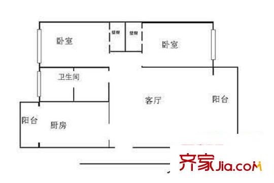 格林馨園 4室 戶型圖