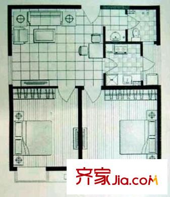 格林馨園 4室 戶型圖
