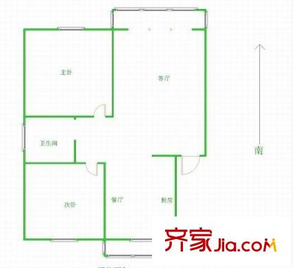 名邦錦繡年華 2室 戶型圖