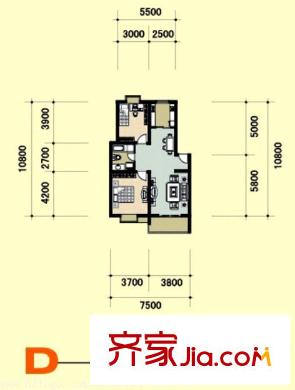 九獅水岸戶型圖13-2 2室2廳1衛(wèi)1廚
