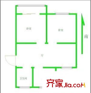 漕沖花園 3室 戶型圖