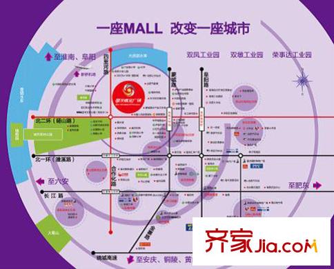 明發(fā)商業(yè)廣場(chǎng)交通區(qū)位圖