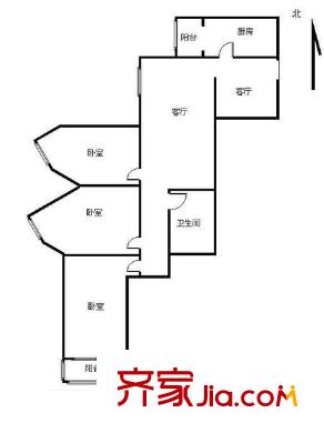 國(guó)安家園 3室 戶型圖