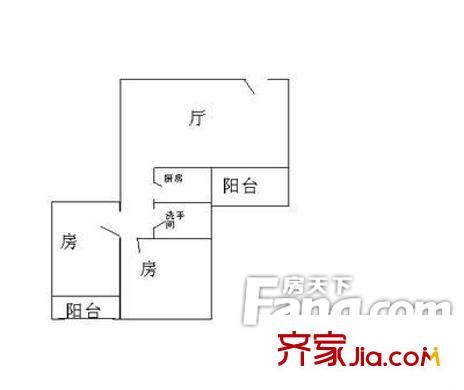 綠怡居 2室 戶型圖