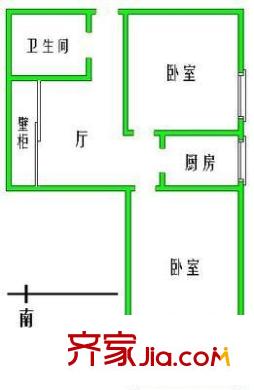 四泉花園 2室 戶型圖