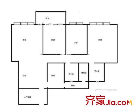 國(guó)安家園 4室 戶型圖