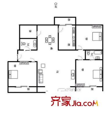 望湖城濱湖春天 3室 戶型圖