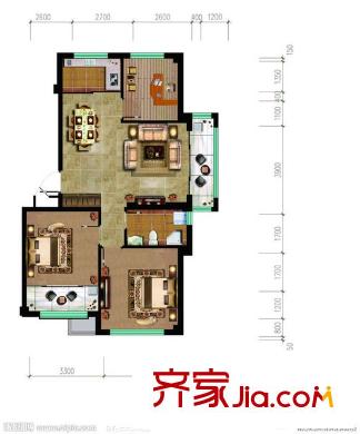 站塘新村 3室 戶型圖