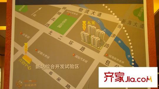 金成港灣交通圖營銷中心區(qū)位圖