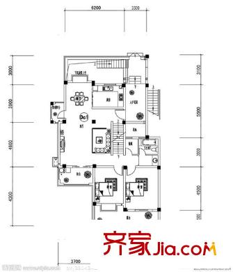 站塘新村 2室 戶型圖