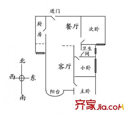 新安羅馬花園 3室 戶型圖