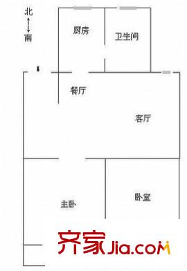 美湖小區(qū) 2室 戶型圖