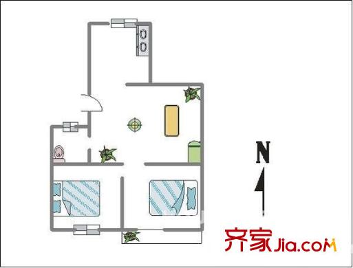匯林閣 0室 戶型圖