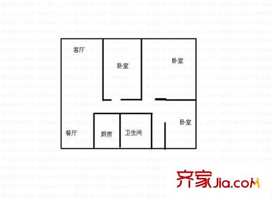 匯林閣 3室 戶型圖