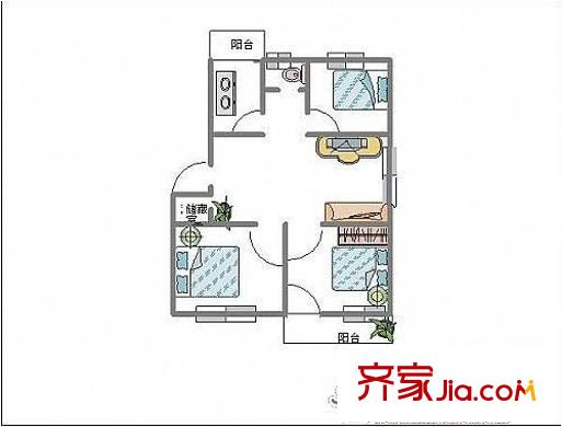 匯林閣 0室 戶型圖