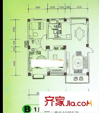 德邦翠馨居 3室 戶型圖