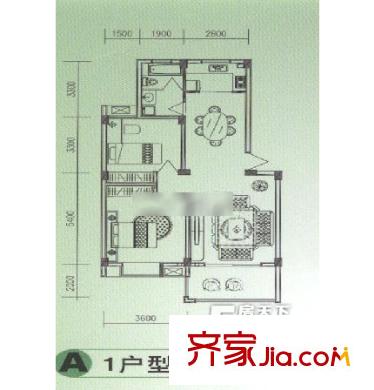 德邦翠馨居 2室 戶型圖