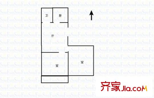 外貿(mào)一區(qū) 2室 戶型圖