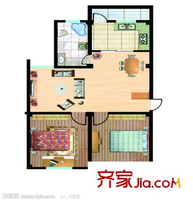 香溢天鵝湖 2室 戶型圖