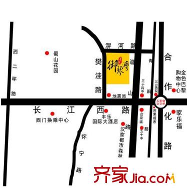 御琴灣交通圖景成位置圖