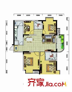 御琴灣 4室 戶型圖
