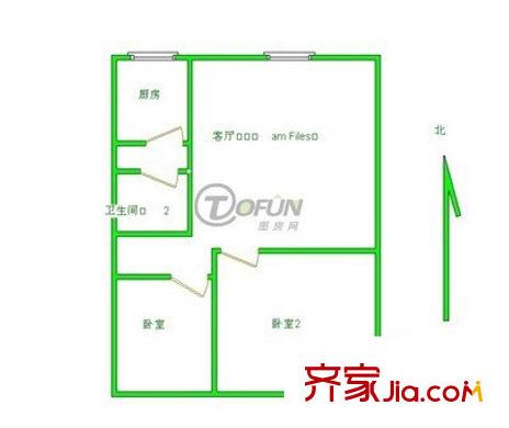 鋼苑新村 2室 戶型圖